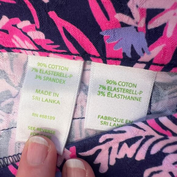Lilly Pulitzer Kelly Skinny Ankle Pant Palm Swing Of Things 0 - Picture 4 of 10